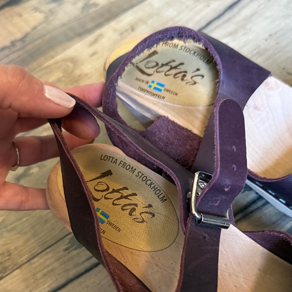 Stylish Lotta from Stockholm Leather Clogs - Picture 2 of 5